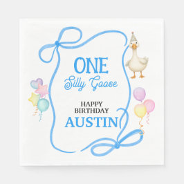 Ett Fånig Goose Boys första födelsedag Pappersservett