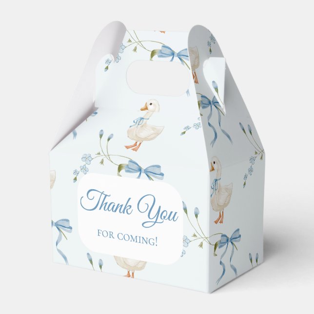 Ett Fånig Little Goose Birthday Watercolor Presentaskar (Framsidan Sidan)