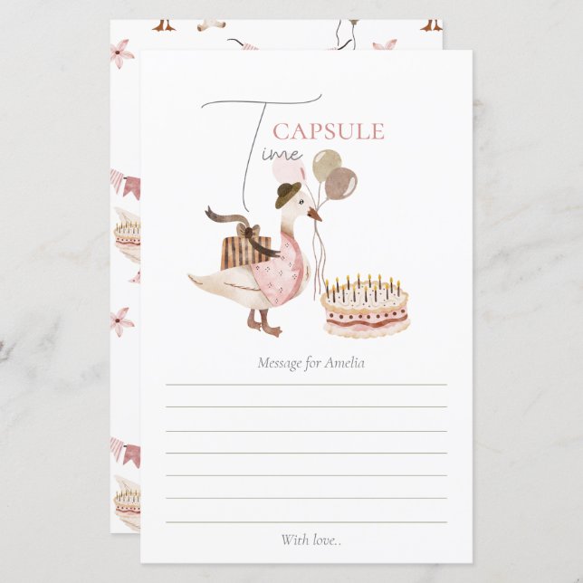 Ett Fånig Vintage Födelsedag Dostimekapsel (Fram/baksida)