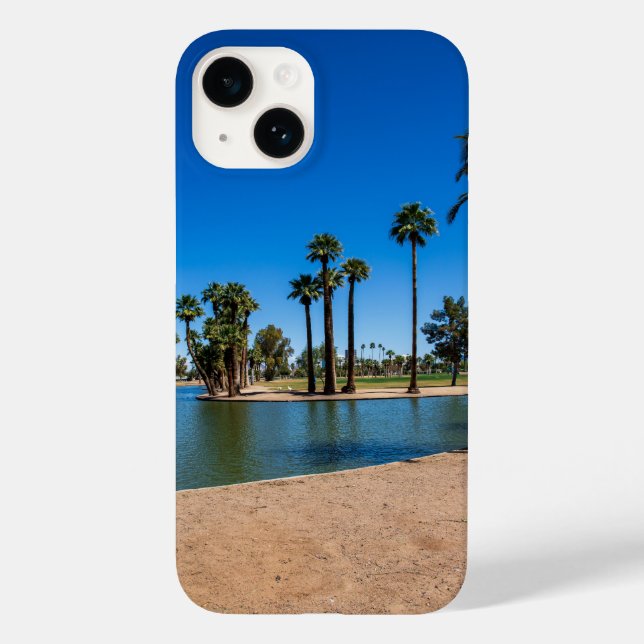 ett fantastiskt landskap i vår vid Encanto Park (Baksida)