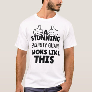 Ett fantastiskt säkerhetsvakter ser ut så här r t shirt