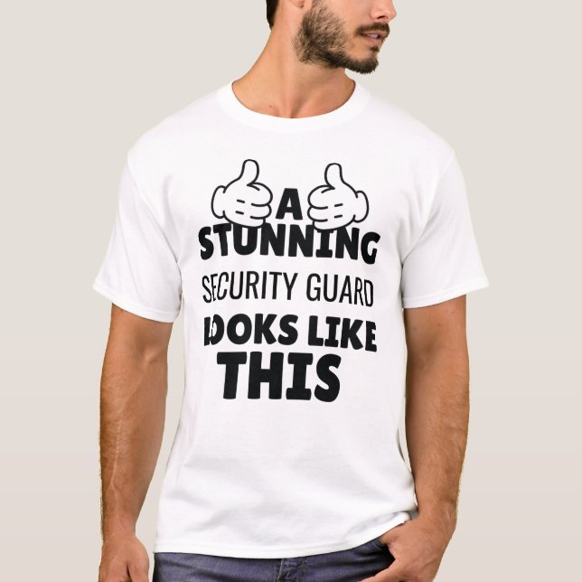 Ett fantastiskt säkerhetsvakter ser ut så här roli t shirt (Framsida)