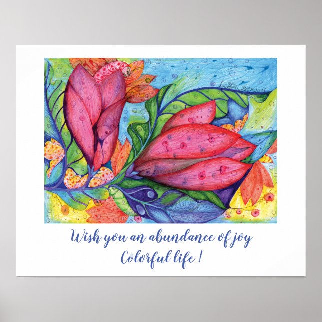 Ett färgat liv önskar poster (Framsidan)