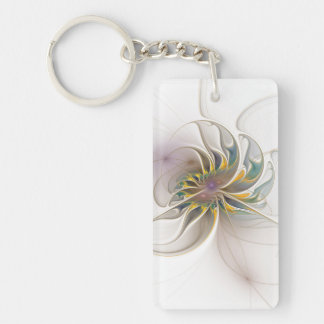 Ett färglöst fraktalt ornament. Abstrakt Flower ar