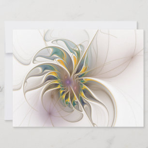 Ett färglöst fraktalt ornament. Abstrakt Flower ar