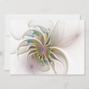 Ett färglöst fraktalt ornament. Abstrakt Flower ar