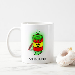 Ett fat Grönt Toxic Slösar lustigt Kaffemugg