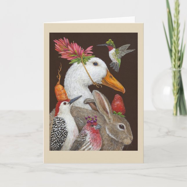 "Ett fåtal Bra Friends" hälsningskort Kort (Framsida)