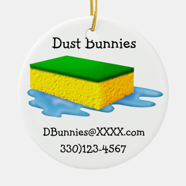 Ett fint CLEAN-tema Julgransprydnad Keramik (Framsidan)