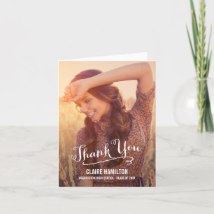 Ett fint skript - tackkort för Studenten