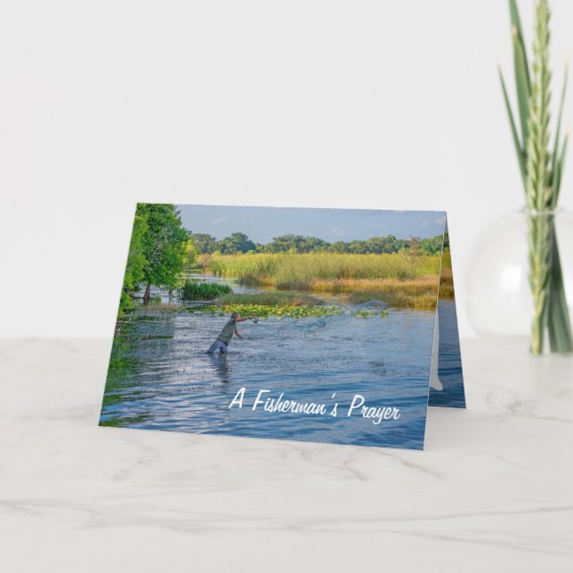 Ett fiskares bönekort kort (Framsida)