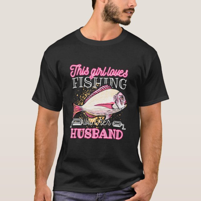Ett fiskedesign för fisk 1 t shirt (Framsida)