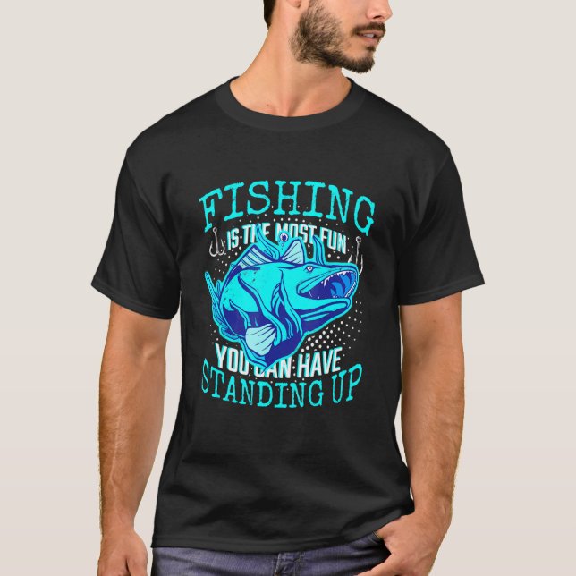 Ett Fiskedesign För Fisk T Shirt (Framsida)