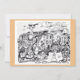 Ett Flat Card-kort för sen natt