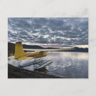 Ett flygbåt på den natursköna Takahula Lake Vykort