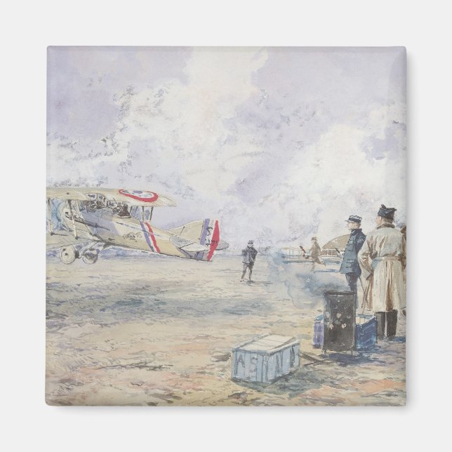 Ett flygplan avgående 1913 magnet (Framsidan)