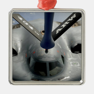 Ett flygplan för ande som B-2 in får, placerar Julgransprydnad Metall