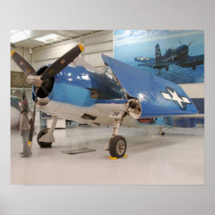 Ett flygplan för kämpe för F--6FHellcatvärldskrig Poster