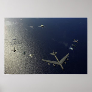 Ett flygplan för US-flygvapen B-52 Stratofortress Poster