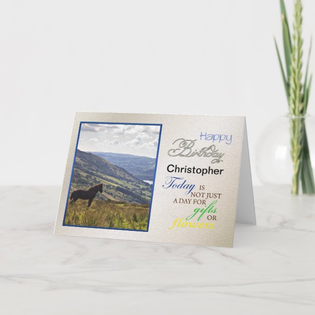 Ett födelsedagskort, lägg till namn! kort (Framsida)