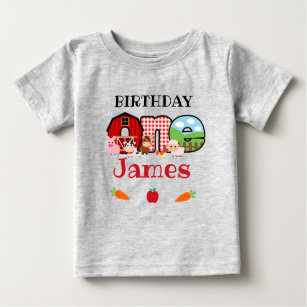 Ett födelsemönster   Barnyard Birthday T Shirt