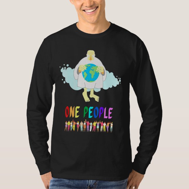 Ett folk under Guds tro kärlek enighet T Shirt (Framsida)