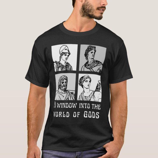 Ett fönster mot GODS Grekiska myter T Shirt (Framsida)