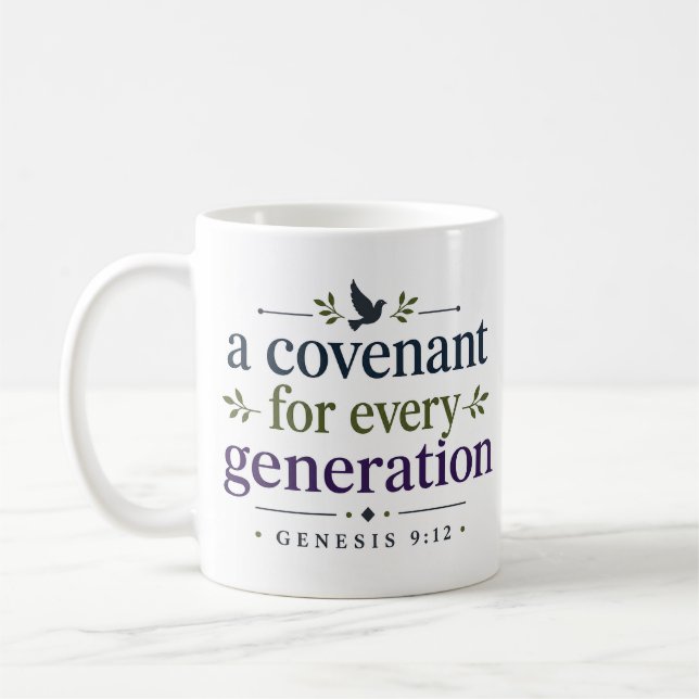 Ett förbund för varje generation Skriftlig sannhet Kaffemugg (Vänster)