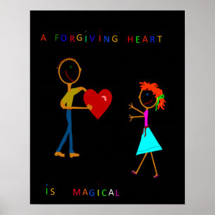 Ett formande hjärta är en magisk Poster