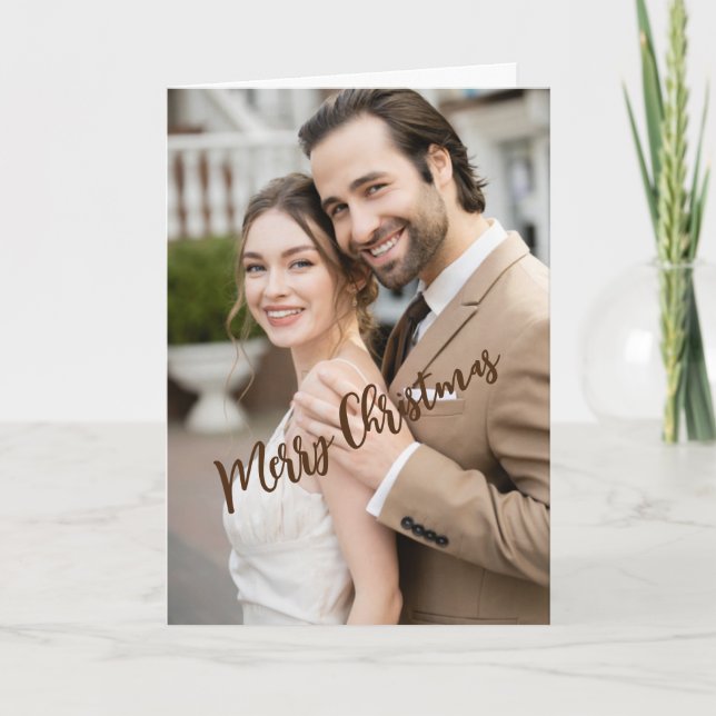 Ett formellt julhälsning, 5" x 7" vikt kort (Framsida)