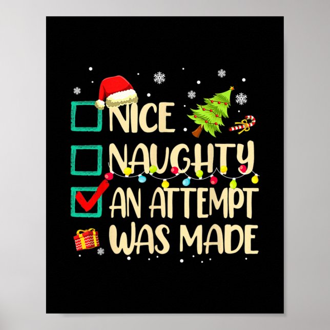Ett försök gjordes till ett christma. poster (Framsidan)