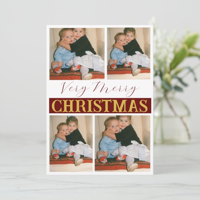 Ett foto av Anpassningsbarna Mycket God jul Helgda Julkort (Stående Fram)