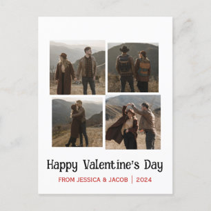 Ett foto av enkel Elegant Kärlek valentins dag par Helg Vykort