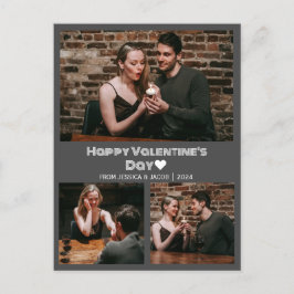 Ett foto av enkel Elegant Kärlek valentins dag par Helg Vykort
