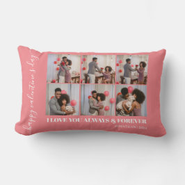 Ett foto av enkel Elegant Kärlek valentins dag par Lumbarkudde