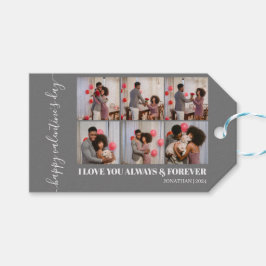 Ett foto av enkel Elegant Kärlek valentins dag par Presentetikett