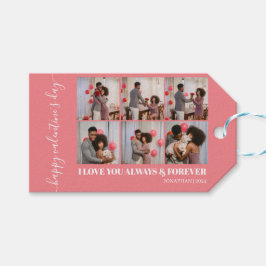 Ett foto av enkel Elegant Kärlek valentins dag par Presentetikett