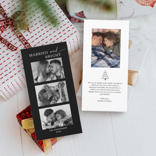 Ett foto första jul julkort (Skapare uppladdad)