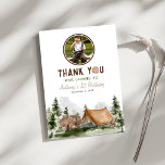 Ett foto från en Lycklig-Camper Rustic Bear Birthd Tack Kort<br><div class="desc">Ett foto från Tacken med Camper Rustic Bear i Lycklig</div>