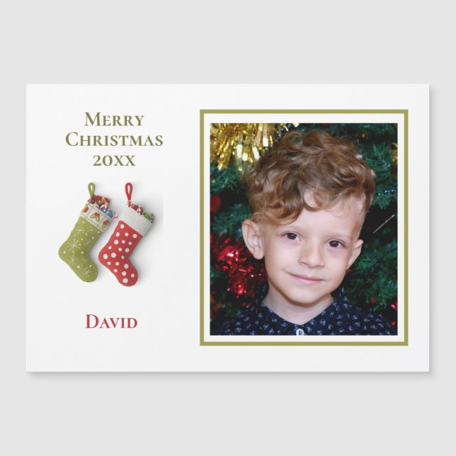 Ett foto-julklapp - julkort (Framsida)