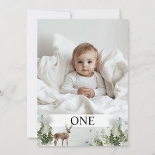 Ett foto Mitt första år Personlig Inbjudningar