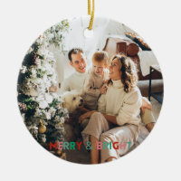 Ett foto Modern Merry & Bright Enkel färgstark