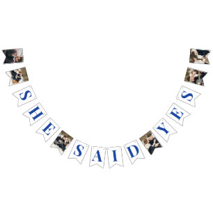 Ett foto-Royal, blå Möhippa Vimplar