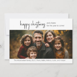 Ett fotoport för Lycklig-jul Julkort