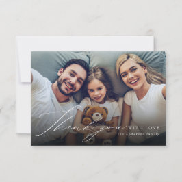 Ett fototack för dagens enkla elegant tack kort