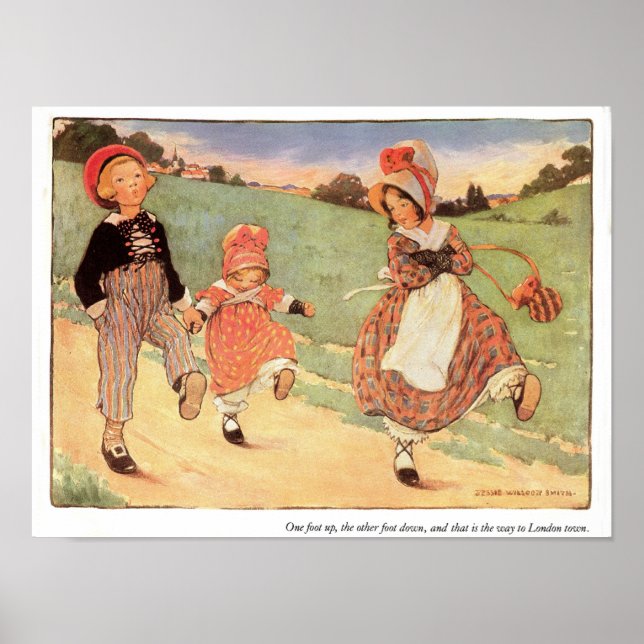 Ett fots upp, ett fots nedåt, nattligt utskrift poster (Framsidan)