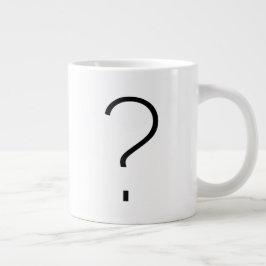 Ett frågetecken jumbo mugg