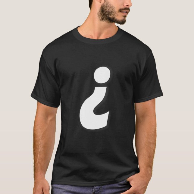 Ett frågetecken står upp och ned t shirt (Framsida)