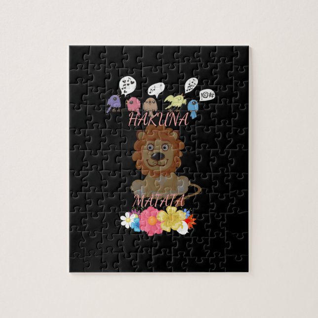 Ett fredligt konungariket: Ett Lejont fredligt ögo Pussel (Vertikal)