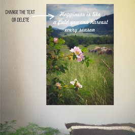 Ett fredligt landskap med vild ro poster